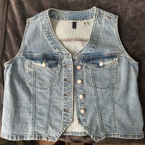 Wild Fable Blue Denim Vest